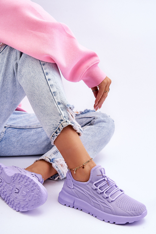 Dámsky sklz -v športových topánkach tenisky Purple Rosett