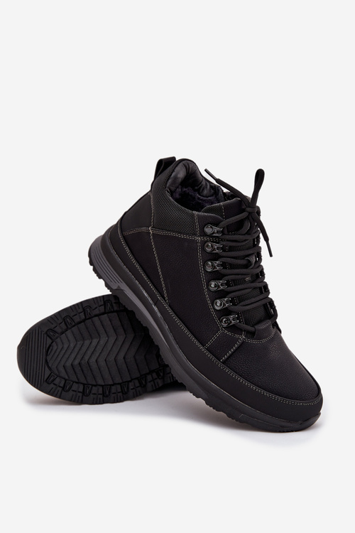 Pánské turistické boty s vyhříváním Černé Wivelle
