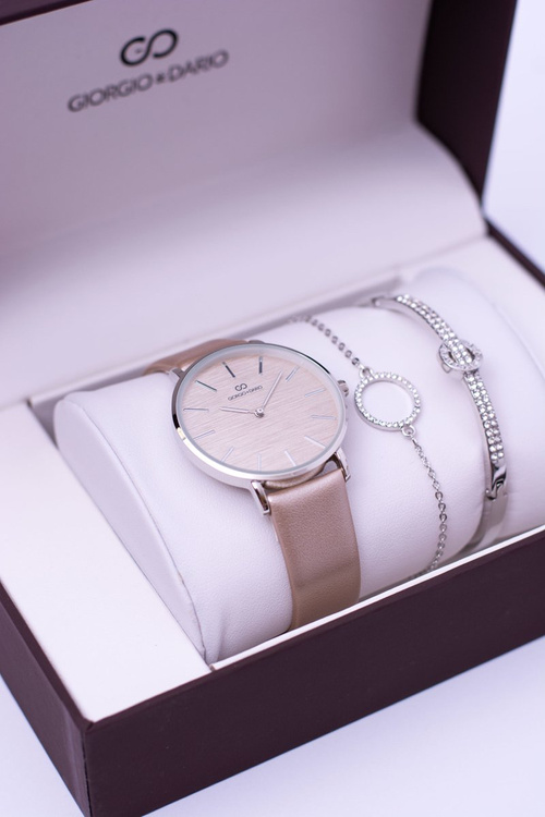 Nastavte Giorgio Dario Gold hodinky dva náramky