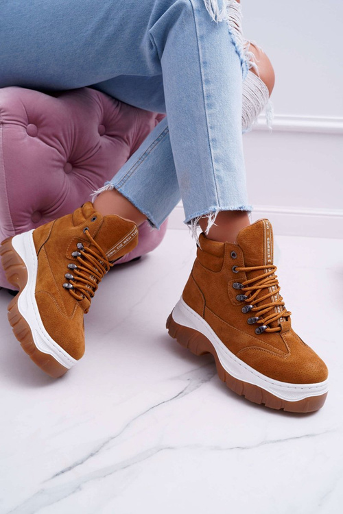 Dámske turistické topánky Camel Greem