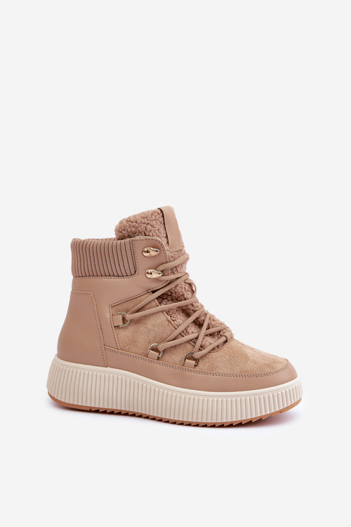 Nízké Sněhule Na Platformě Hnědé Naliora