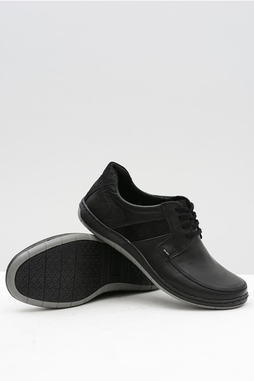 Pánske kožené klasické čierne topánky Rocco