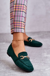 Suede Classic Green Loafers Roddie
