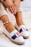 Dámské slip-on espadrilky Big Star JJ274964 bílá a tmavě modrá