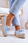 Klasické espadrilles na platforme Blue Julianne