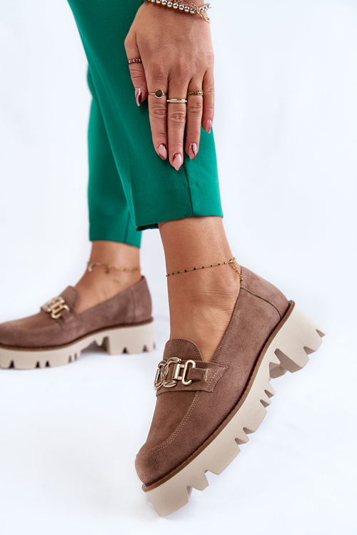 Semišové boty se zdobením Laura Messi 2489 Hněde