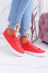 Nízké Dámské Tenisky Big Star Červené DD274709