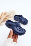 Penové detské Crocs Navy Blue Flip Flops Percy