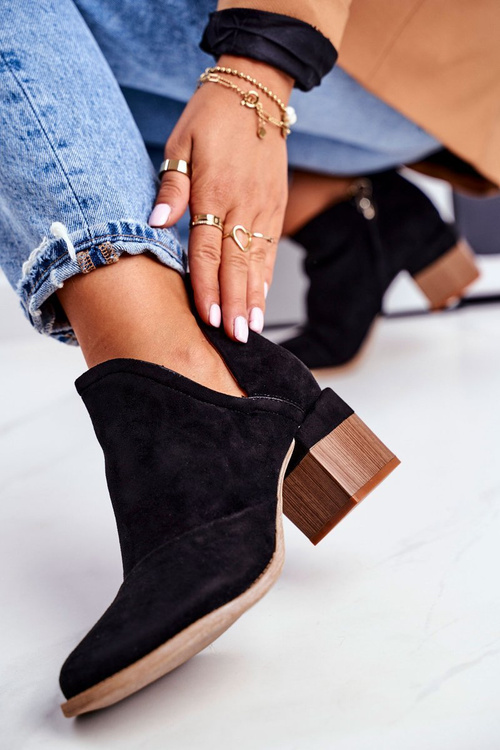 Dámske topánky na stĺpiku Black Mini Meliori