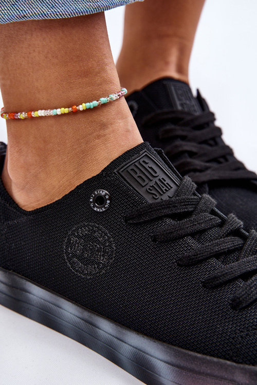 Dámské tenisky s barevnou platformou Big Star LL274239 Černá