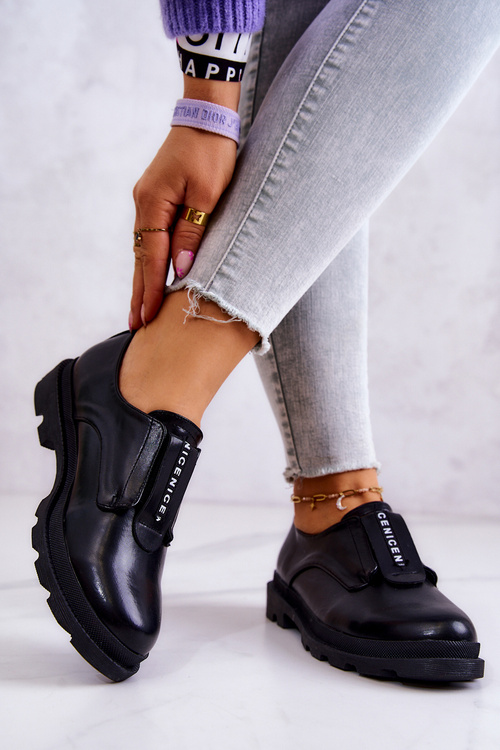 Dámské kožené nazouváky černé Kirstee