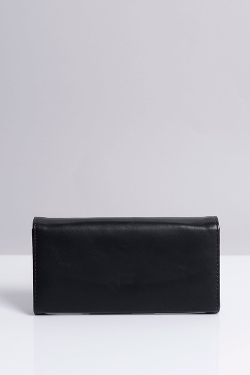 Veľká dámska čierna peňaženka