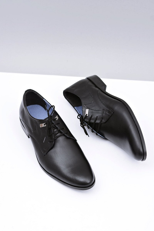 Elegantné čierne formálne topánky Damaso