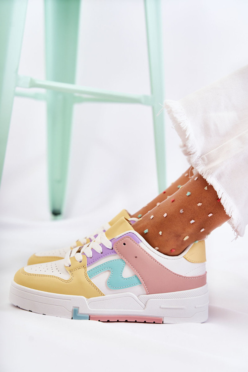 Dámske biele a žlté športové topánky Francis