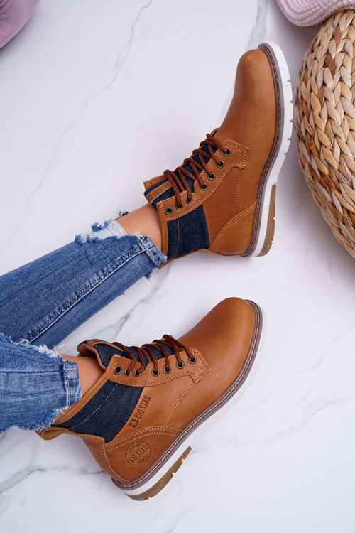 Dámske topánky Big Star Leather Brown EE274004