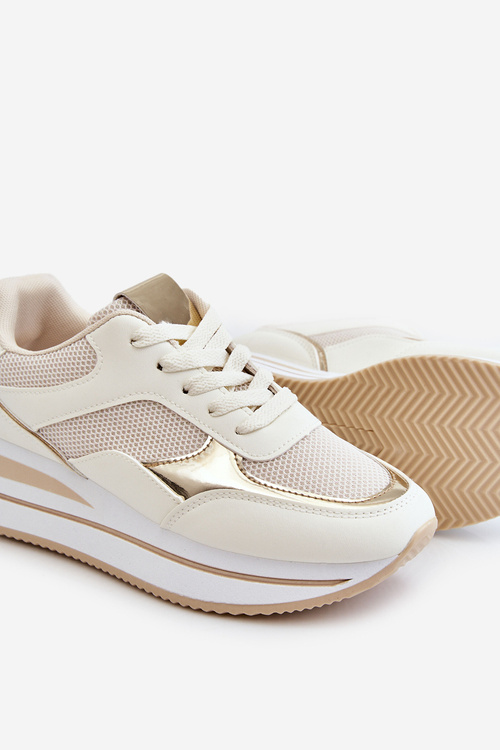 Dámská sportovní obuv na klínku Světle béžová Ruby