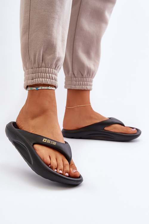 Dámske Piankové Žabky Japonky Big Star NN274A649 Čierne