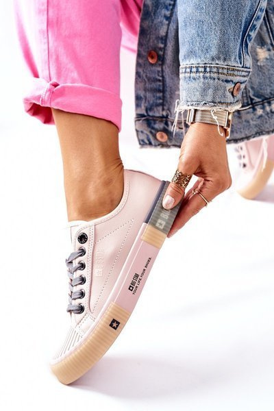 Dámske kožené tenisky Big Star II274133 Pink