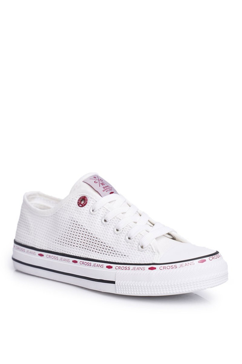 Dámske tenisky krížové džínsy White Mesh FF2R4016C