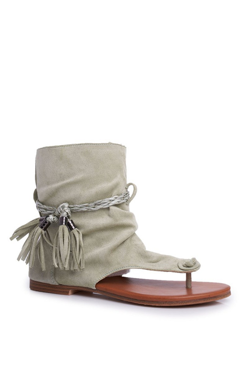 Dámské Sandály Zelené SL1011 Madrit