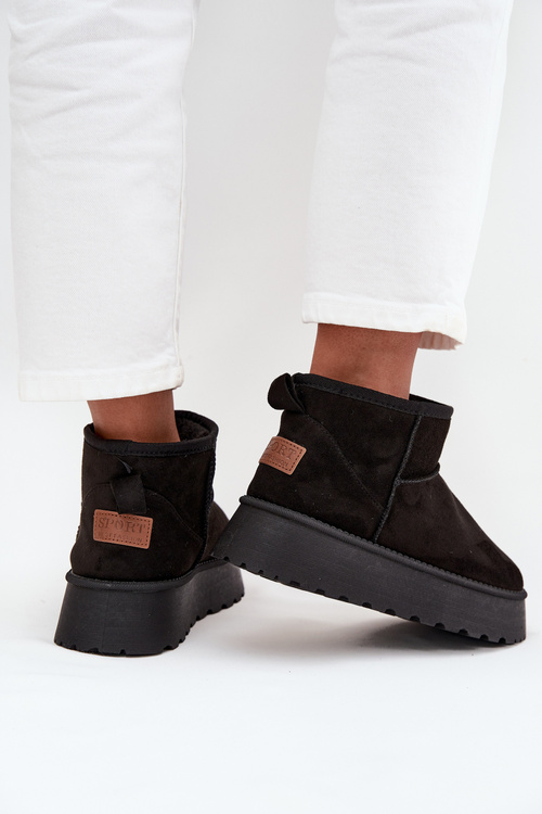 Dámské sněhule na platformě Černé Celyra