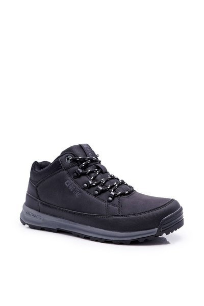 Trekking mládežnícke topánky veľká hviezda Wysokie Outdoor Black EE274816