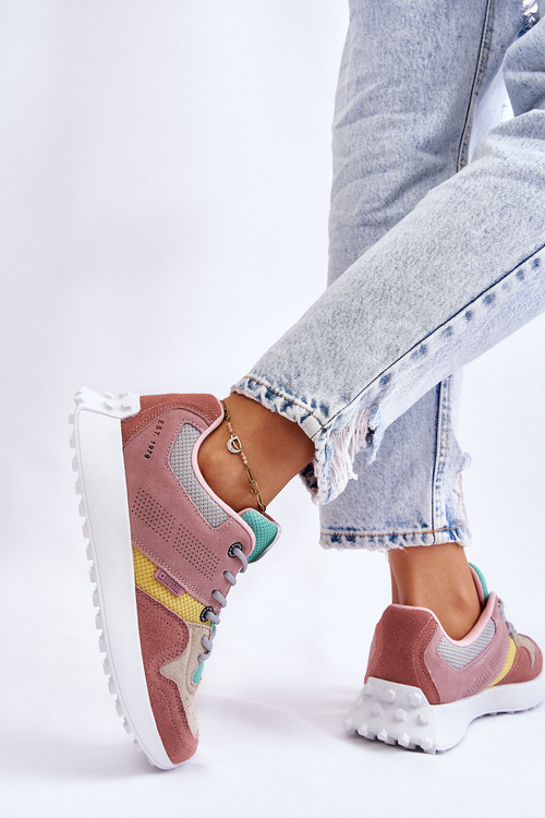 Dámske tenisky Veľká hviezda LL274422 Pink and Béžová