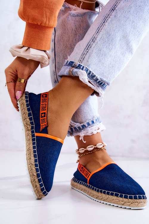Materiály espadrilles zapôsobia na veľkú hviezdu jj274877 Navy Blue