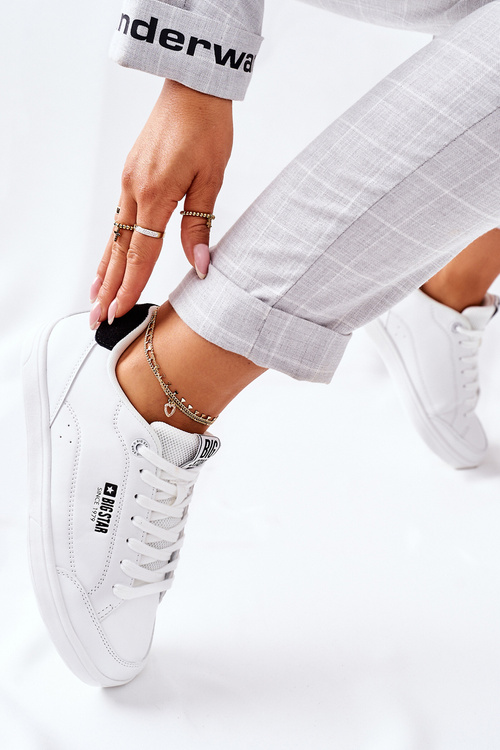 Dámské Kožené Tenisky Memory Foam BIG STAR II274319 Bílé