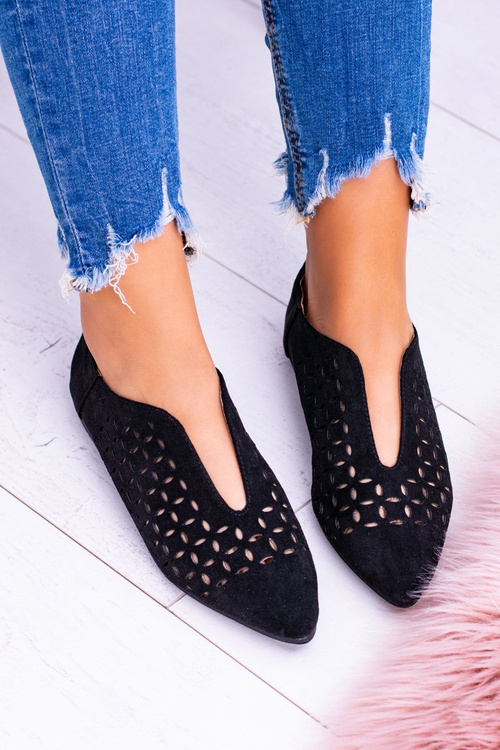 Lu Boo Black Suede Women's Slip -Shop Synthia Synthia