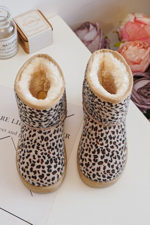 Dětské Oceněné Botky Sněhové Boty Bežové Gooby