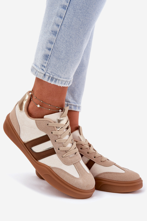 Dámske Tenisky Z Eko Semišu Béžové Satylies