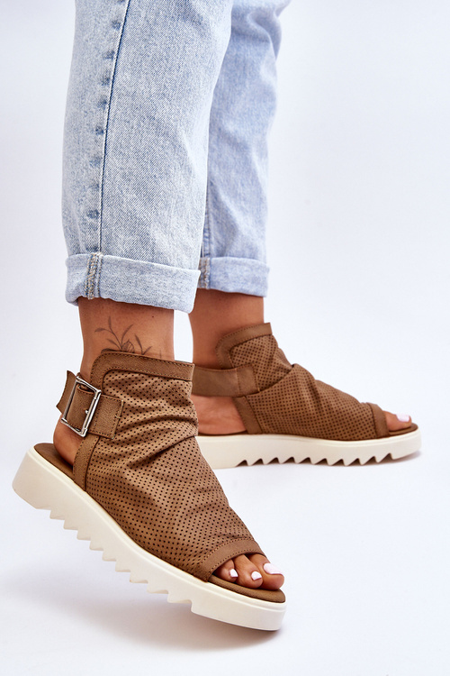 Dámske sandále s členkom Upper Camel Adonis