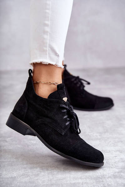 Suede Boots Lace -up Nicole 2781 čierna