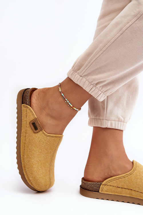 Domáce domáce topánky v Inblu DJ000010 žltá