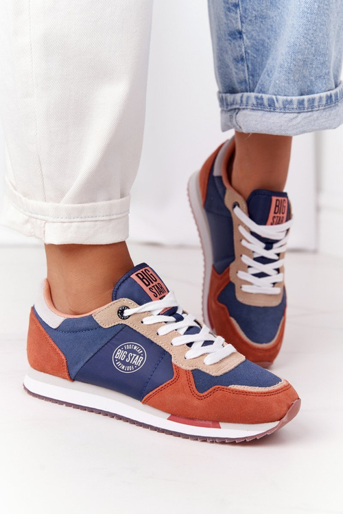 Dámska pamäťová pena Veľká hviezda HH274567 Modrooranžová topánky