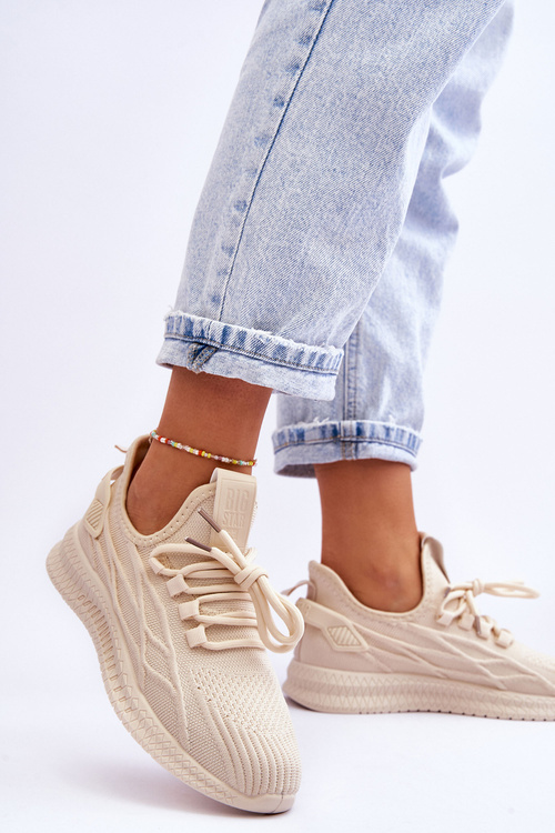 Dámske posuvné tenisky Big Star LL274714 BEIGE