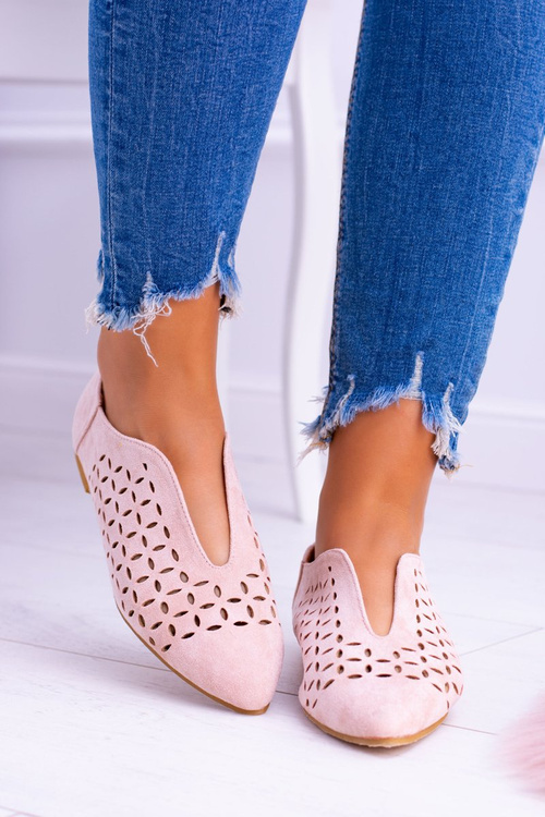 Lu Boo Dámska semišová synthia prášková ružová topánky