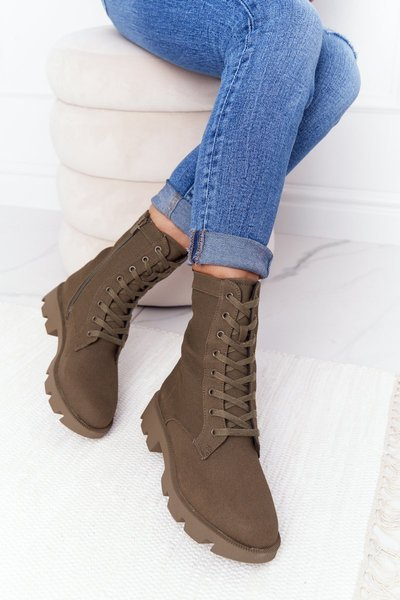 Dámské Kotníkové Boty Zelené Haley