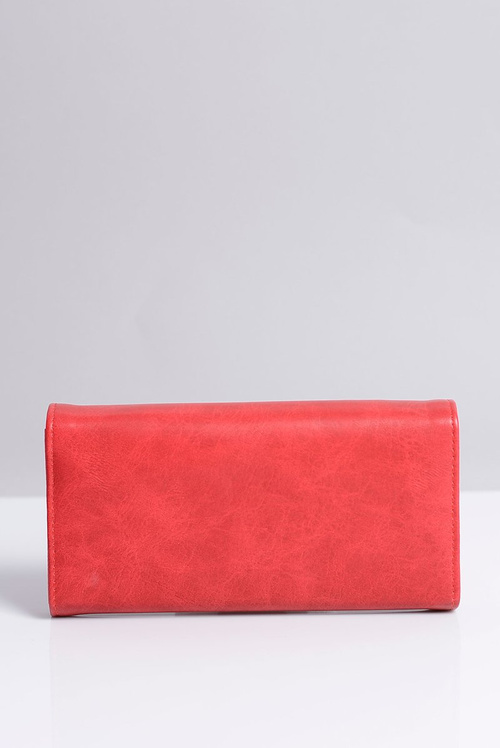 Duży Damski Czerwony Portfel