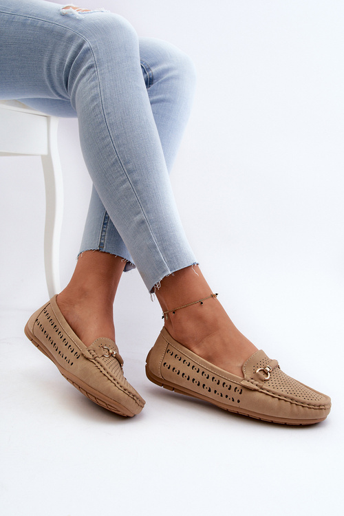 Dámske čierne čipkované mokasíny Rasirna