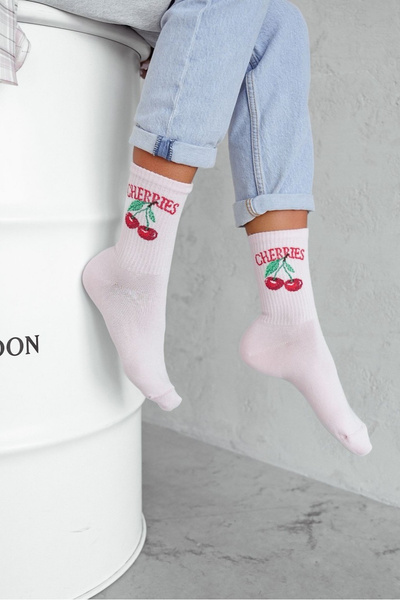 Dámské Ponožky CHERRIES Pudrově Růžová