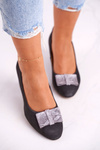 Dámske pumpy Maciejka Graphite Suede 3356A-43/00-1