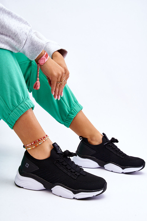 Dámska posuvná športová topánka Pamäťový penový systém Big Star LL274A146 Čierna