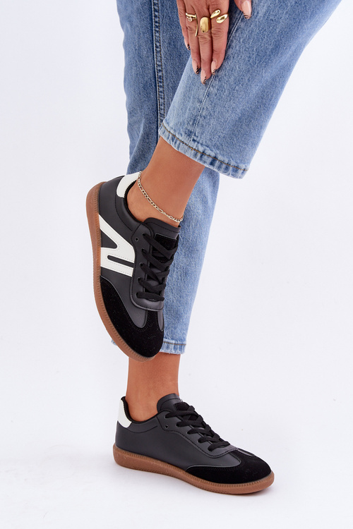 Nízké Dámské Tenisky Z Eko Kůže Černé Navidemi