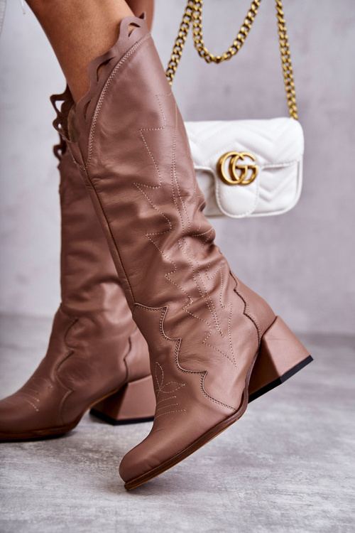 Tmavé kožené topánky Andreia