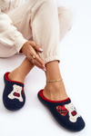 Dámske domáce papuče papuče s plyšovým medveďom Inblu EC000095 Navy Blue