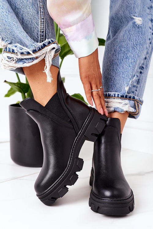 Teplé Boty Pérka Černé Hashtag