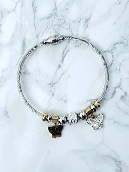 Dámsky náramok na potoku kúzla Butterfly