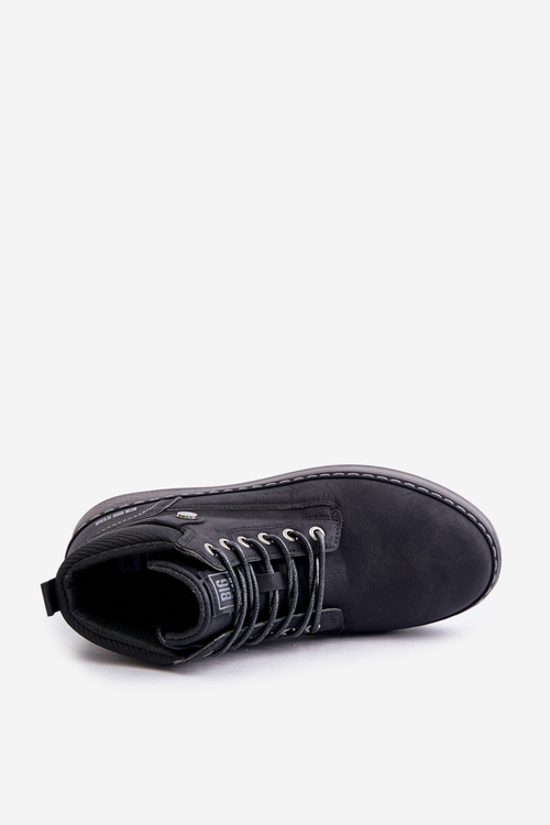 Pánske Šnurovacie Boty Big Star OO174559 Hi-Poly System Čierne